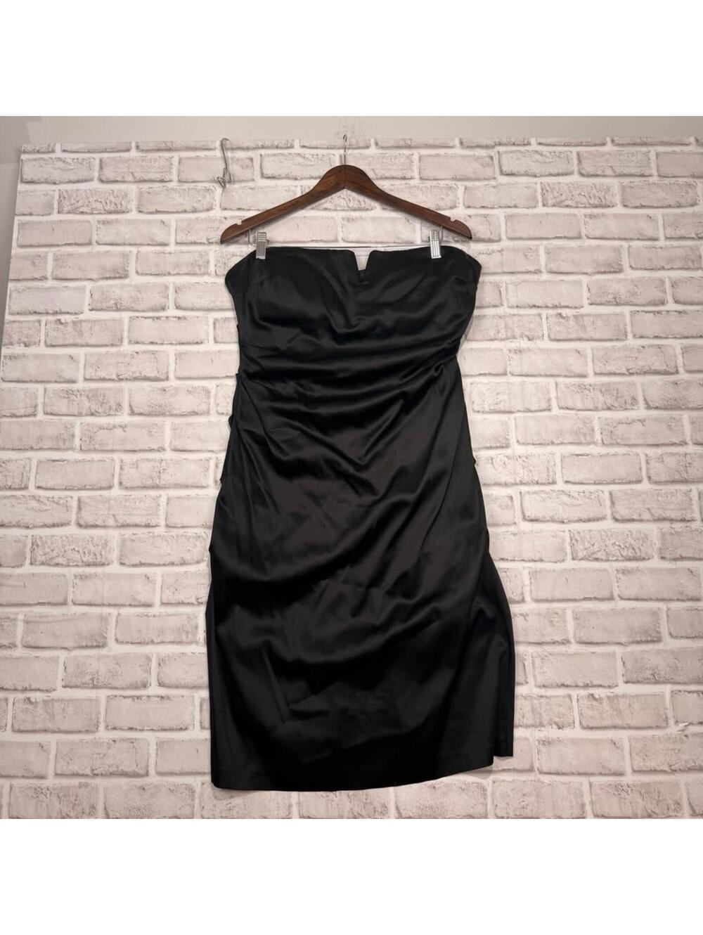 le Chateau Strapless Black Dress Women's XL